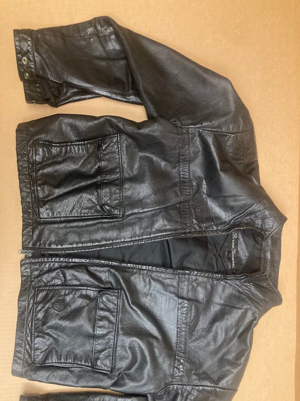 VINTAGE BRUNO GIOVANNI PUNK ERA LEATHER JACKET